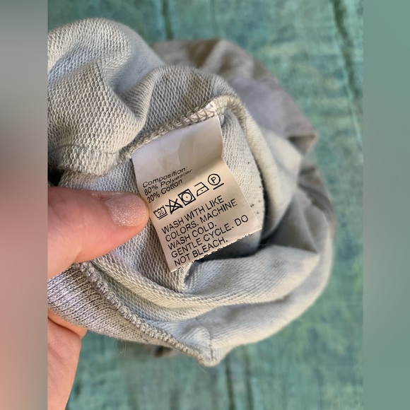 Milanpavilion Zip Up Cropped Grey Drawstring Hoodie Jacket Casual Long Sleeve - Picture 13 of 15